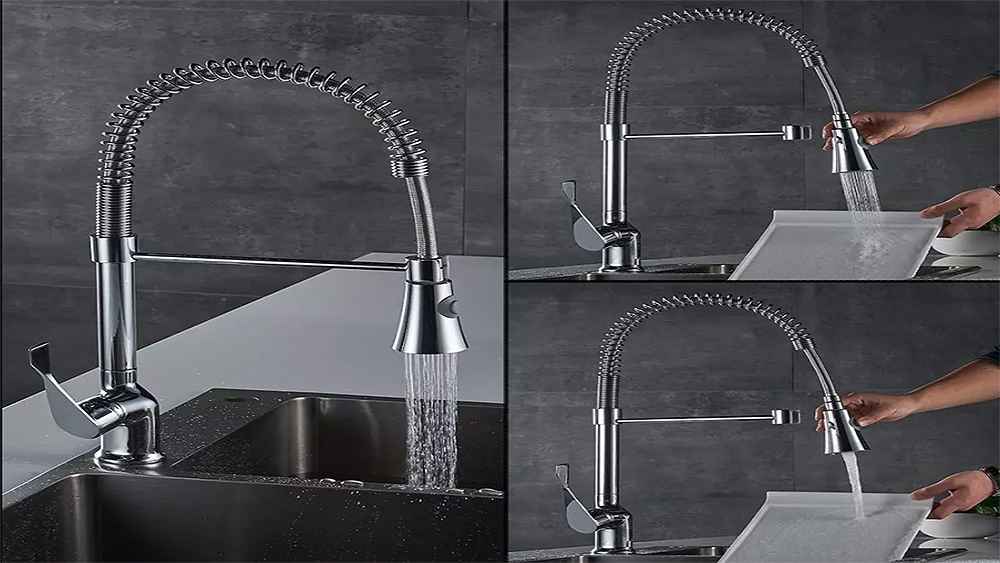 شیرآلات فنری و حالت های مختلف ریزش آب