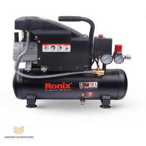 کمپرسور هوا 10 لیتری رونیکس مدل RC-1010 از سمت راست