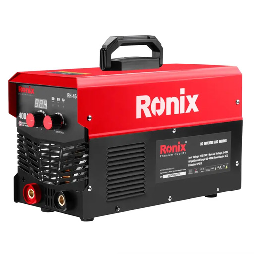 دستگاه جوش اینورتر 400 آمپر 5برد رونیکس مدل 4640 از سمت چپ