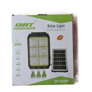 چراغ شارژی با پنل خورشیدی دات مدل DT-915P در جعبه