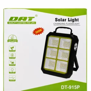 چراغ شارژی با پنل خورشیدی دات مدل DT-915P در جعبه