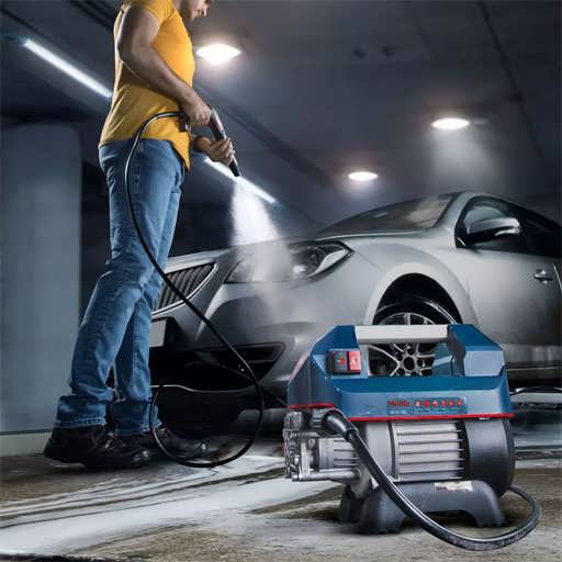 کارواش 110بار دینامی کامپکت 1400W رونیکس مدل RP-0110C در حال استفاده